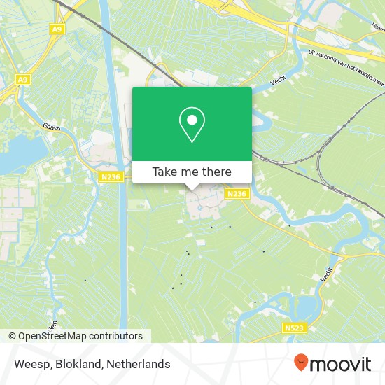 Weesp, Blokland kaart