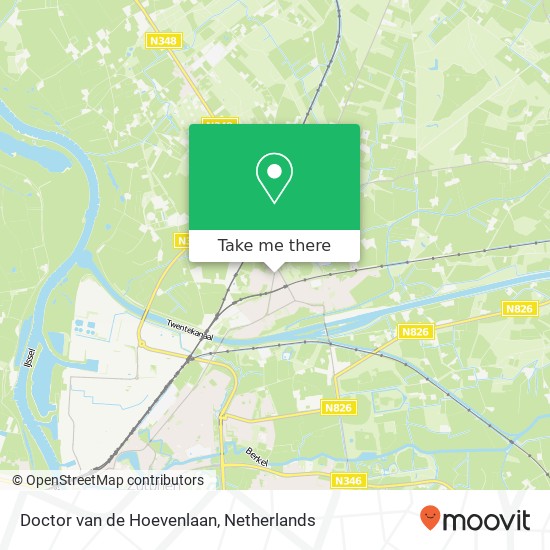 Doctor van de Hoevenlaan, 7211 AJ Eefde kaart
