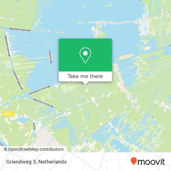 Griendweg 3, 3612 AS Tienhoven kaart