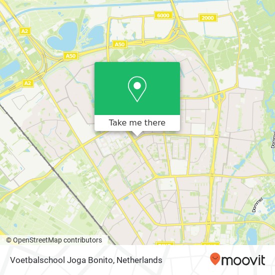 Voetbalschool Joga Bonito, 5625 Eindhoven kaart