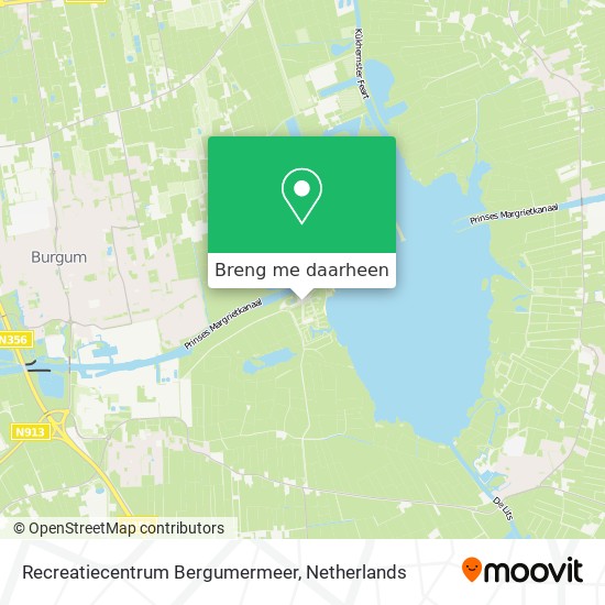 Recreatiecentrum Bergumermeer kaart