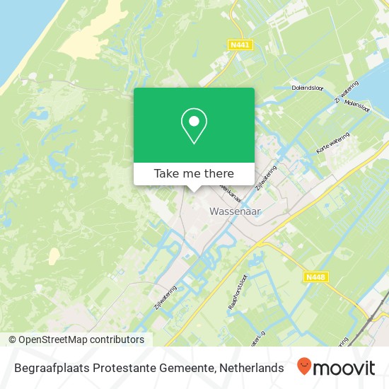 Begraafplaats Protestante Gemeente kaart