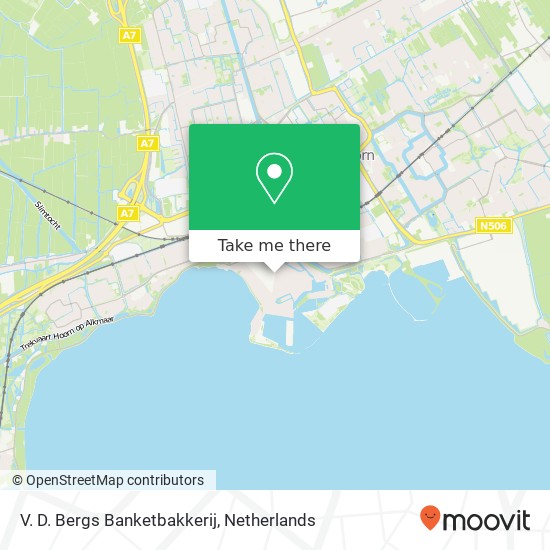 V. D. Bergs Banketbakkerij, Nieuwstraat 6 kaart