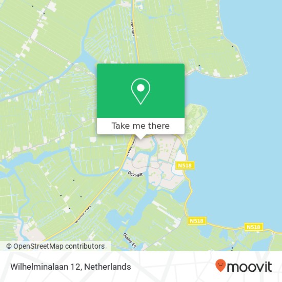 Wilhelminalaan 12, 1141 CV Monnickendam kaart