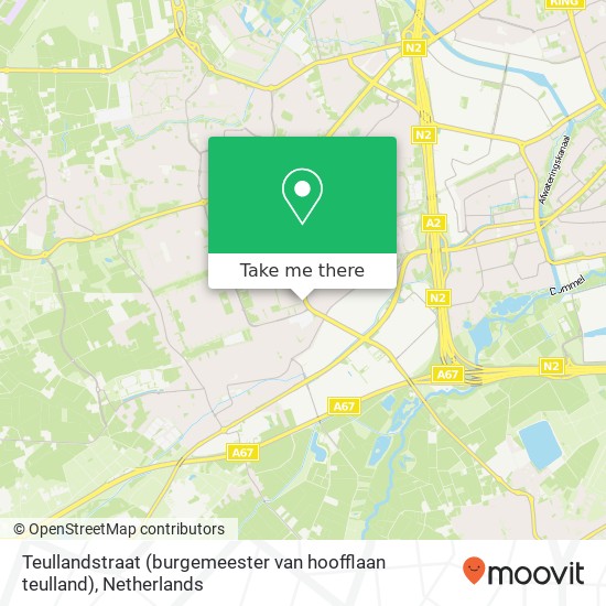 Teullandstraat (burgemeester van hoofflaan teulland), 5503 BH Veldhoven kaart