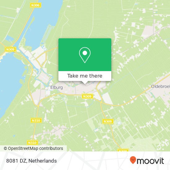 8081 DZ, 8081 DZ Elburg, Nederland kaart