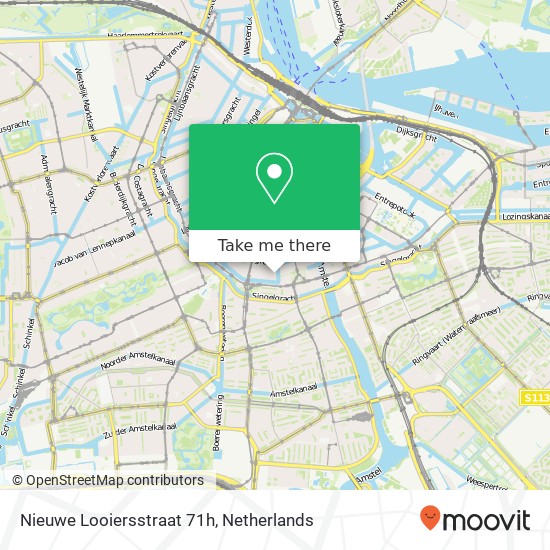 Nieuwe Looiersstraat 71h, 1017 VB Amsterdam kaart