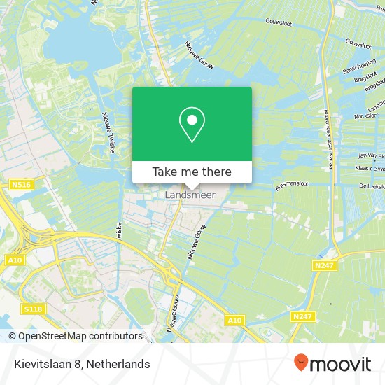 Kievitslaan 8, 1121 ED Landsmeer kaart