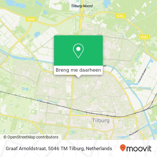 Graaf Arnoldstraat, 5046 TM Tilburg kaart