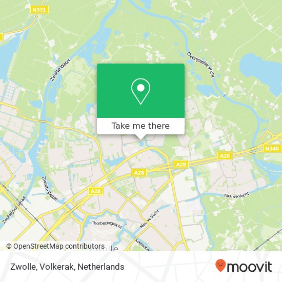 Zwolle, Volkerak kaart