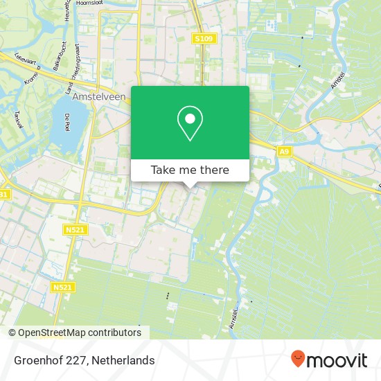 Groenhof 227, 1186 GB Amstelveen kaart