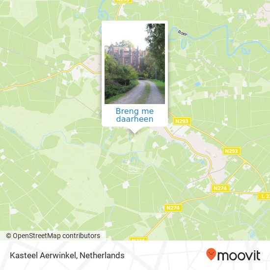 Kasteel Aerwinkel kaart