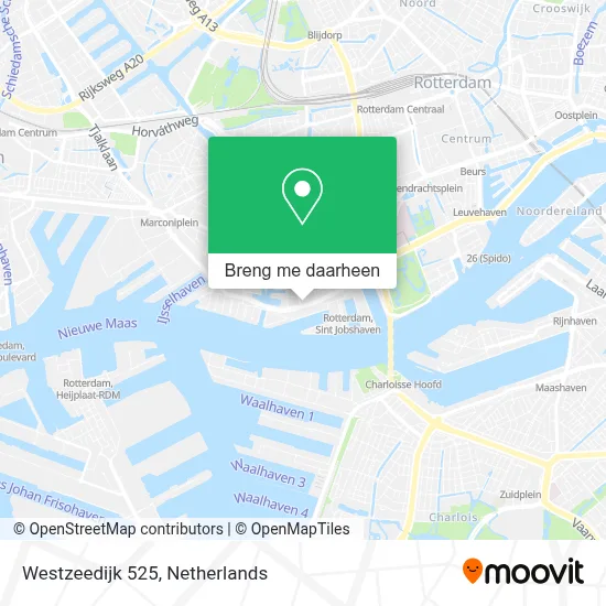 Westzeedijk 525 kaart