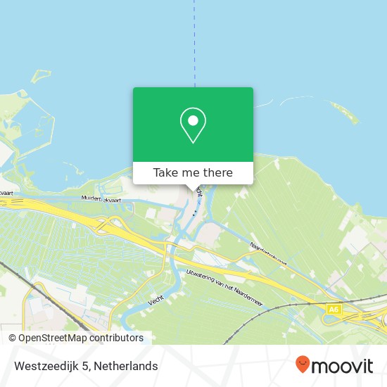Westzeedijk 5, 1398 BB Muiden kaart