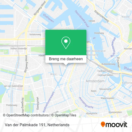 Van der Palmkade 191 kaart