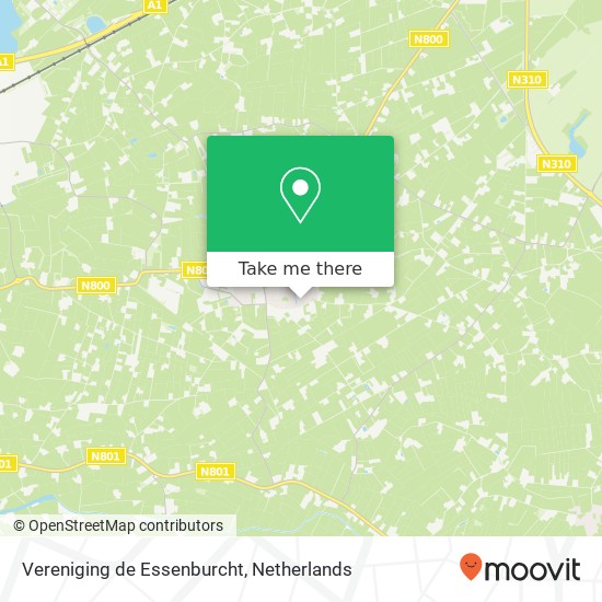 Vereniging de Essenburcht, Schoonbeekhof 1 kaart