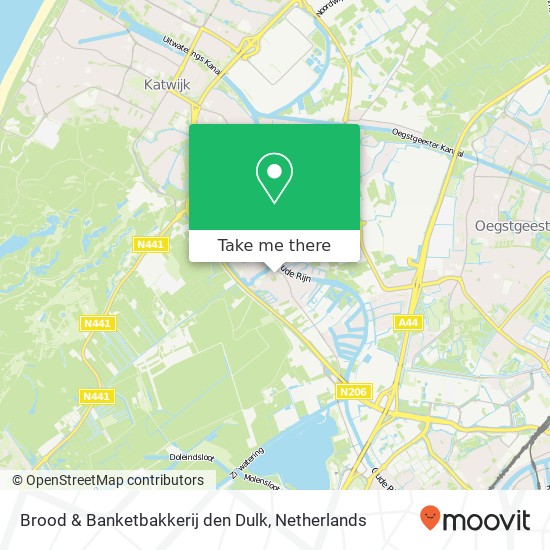 Brood & Banketbakkerij den Dulk, Broekweg 2 kaart