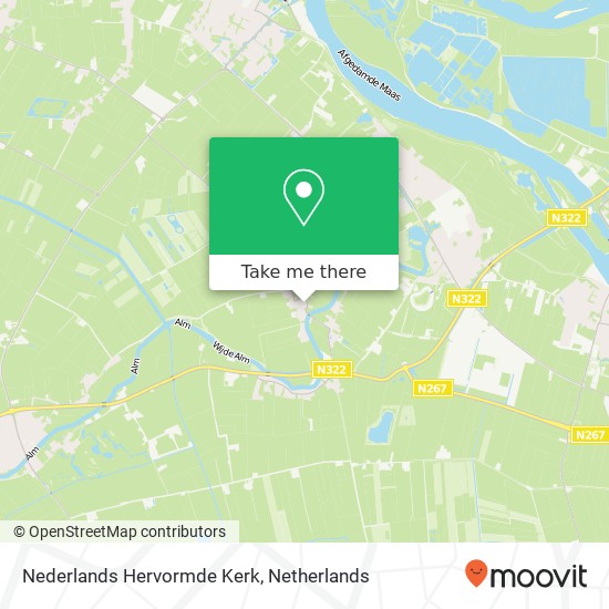 Nederlands Hervormde Kerk, Kerkplein 2 kaart