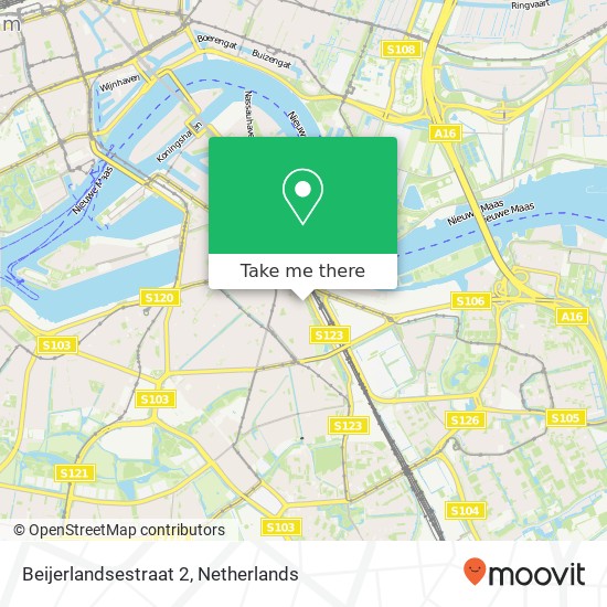 Beijerlandsestraat 2, 3074 RC Rotterdam kaart