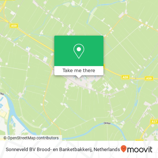 Sonneveld BV Brood- en Banketbakkerij, Korte Kerkstraat 6 kaart