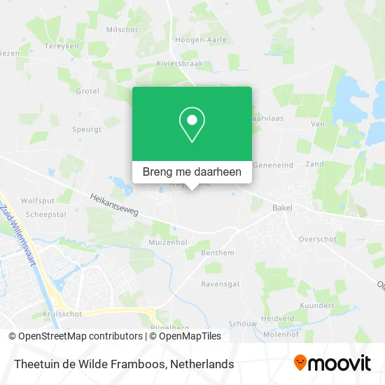Theetuin de Wilde Framboos kaart