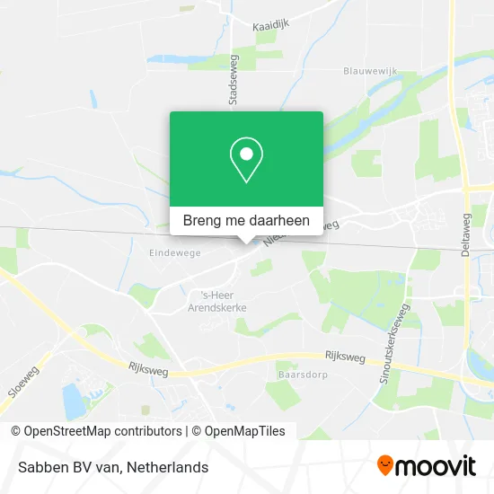 Sabben BV van kaart