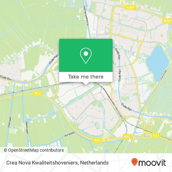 Crea Nova Kwaliteitshoveniers, A. van Leeuwenhoekweg 19X kaart