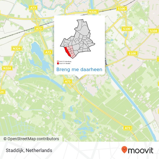 Staddijk, 6536 Nijmegen kaart