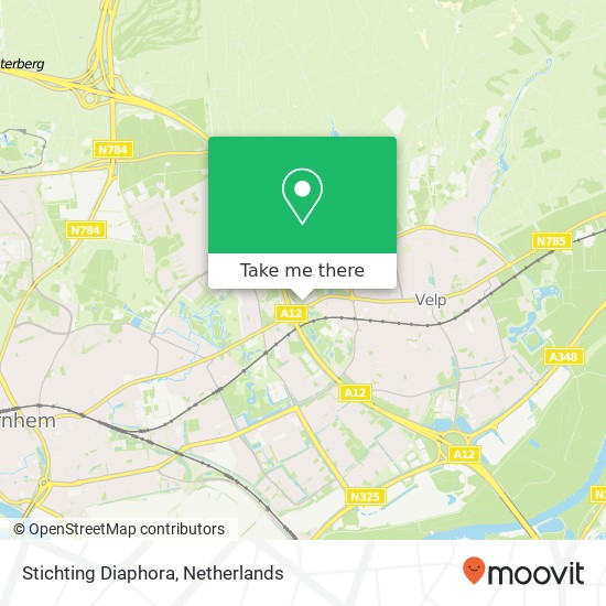 Stichting Diaphora, Arnhemsestraatweg 354 kaart