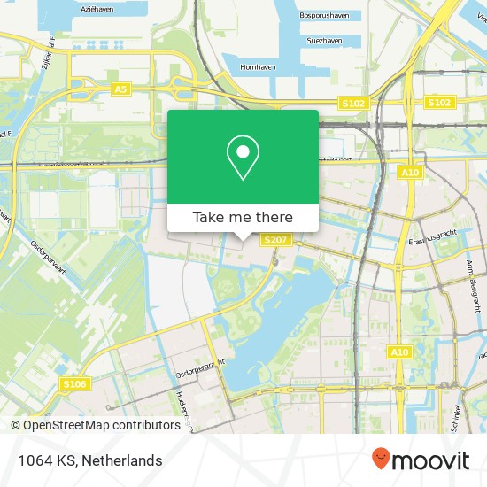 1064 KS, 1064 KS Amsterdam, Nederland kaart