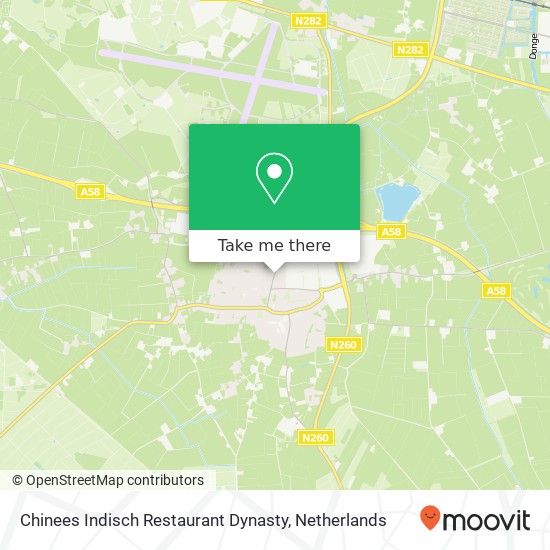 Chinees Indisch Restaurant Dynasty, Nieuwstraat 60 kaart