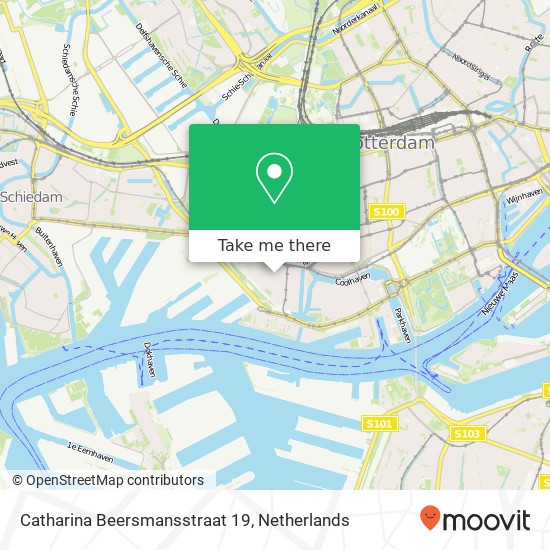 Catharina Beersmansstraat 19, 3025 EA Rotterdam kaart