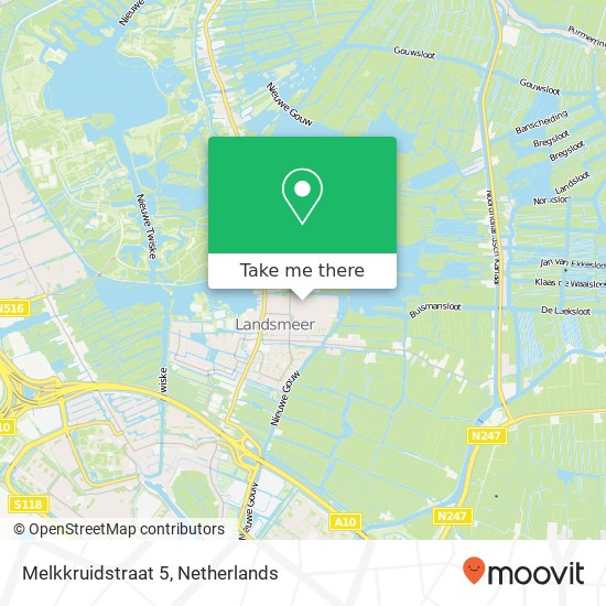 Melkkruidstraat 5, 1121 XL Landsmeer kaart