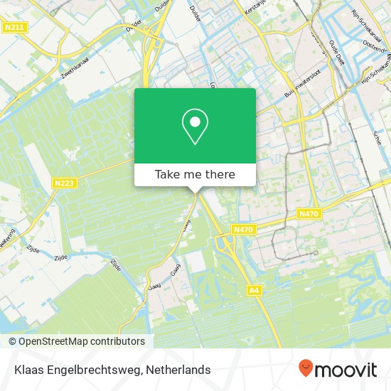Klaas Engelbrechtsweg, 2635 Den Hoorn kaart