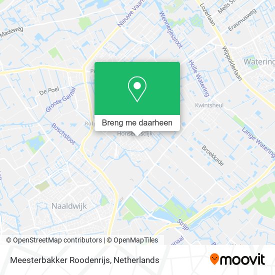 Meesterbakker Roodenrijs kaart