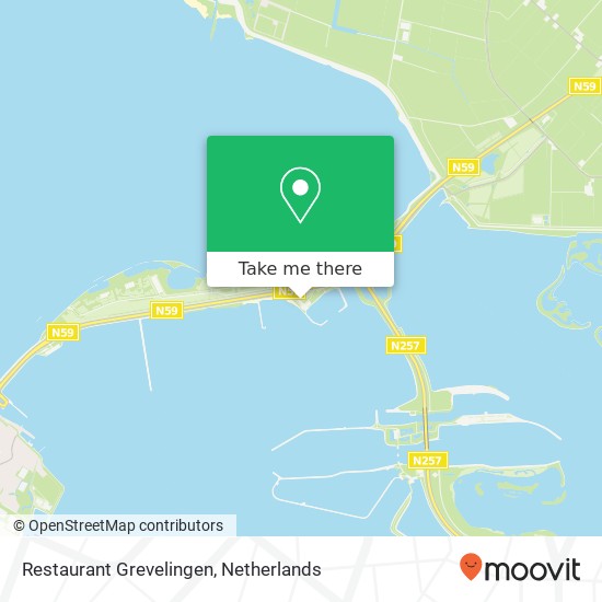 Restaurant Grevelingen, Parallelweg 1 kaart