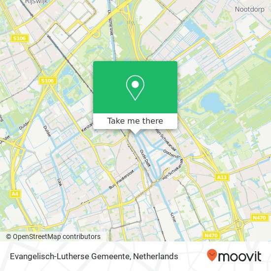 Evangelisch-Lutherse Gemeente, Noordeinde 4 kaart