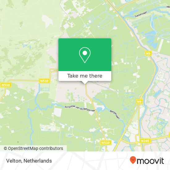 Velton, Oosterweg 17 kaart