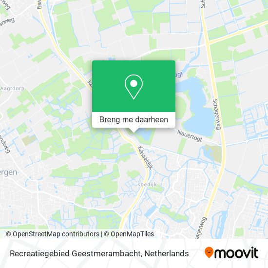 Recreatiegebied Geestmerambacht kaart