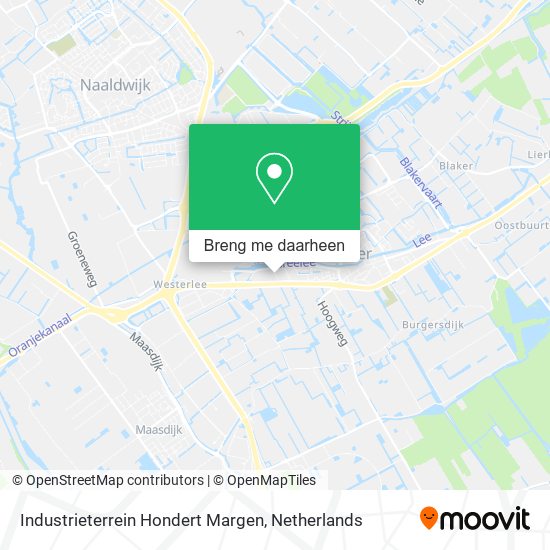 Industrieterrein Hondert Margen kaart