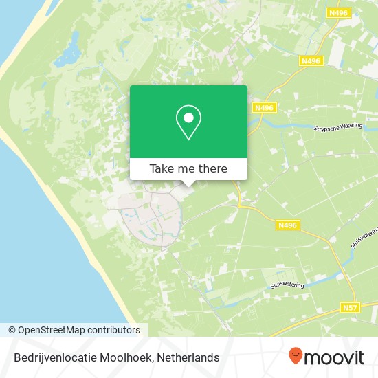 Bedrijvenlocatie Moolhoek kaart