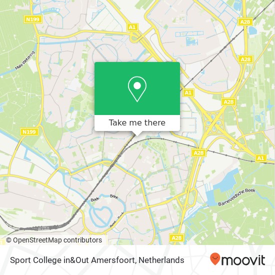 Sport College in&Out Amersfoort, Disketteweg 10 kaart