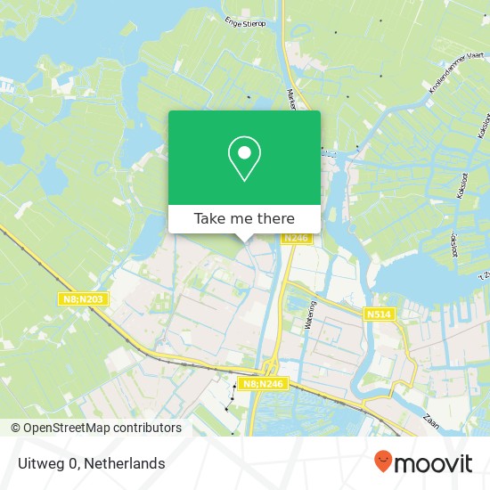 Uitweg 0 kaart