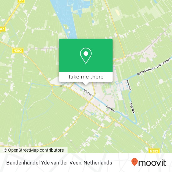 Bandenhandel Yde van der Veen, Leitswei 5 kaart