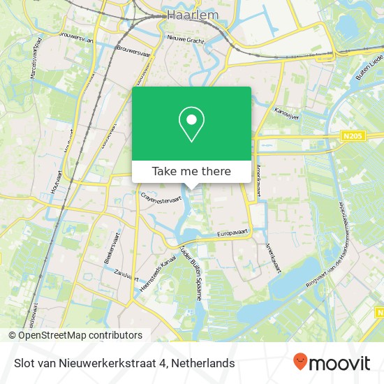Slot van Nieuwerkerkstraat 4, 2034 KK Haarlem kaart