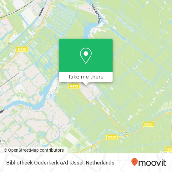 Bibliotheek Ouderkerk a / d IJssel kaart