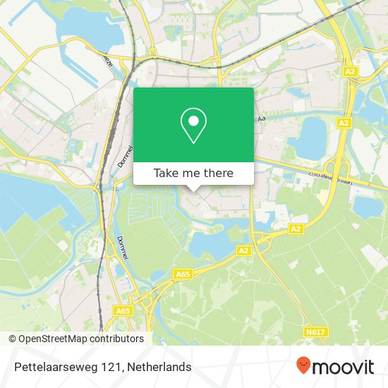Pettelaarseweg 121, 5216 BJ 's-Hertogenbosch kaart