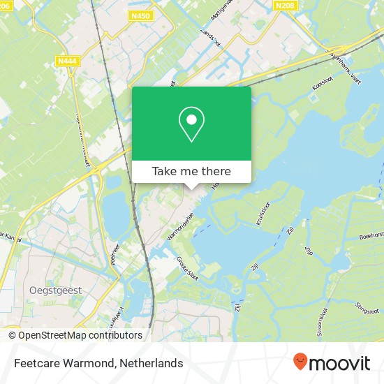 Feetcare Warmond, Warmundastraat 28 kaart