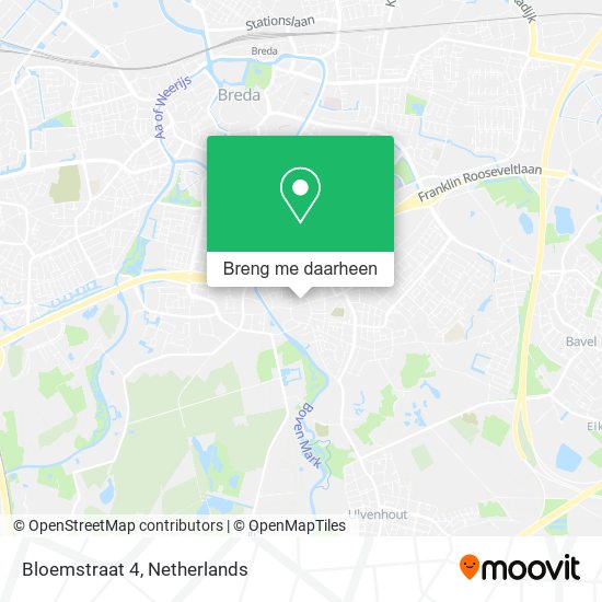 Bloemstraat 4 kaart