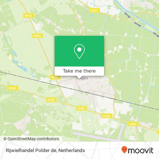 Rijwielhandel Polder de, Pastoor Gillisstraat 28 kaart